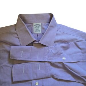 Brooks Brothers Mens 15.5 / 35 Light Purple Regent Non Iron Supima French Cuffs